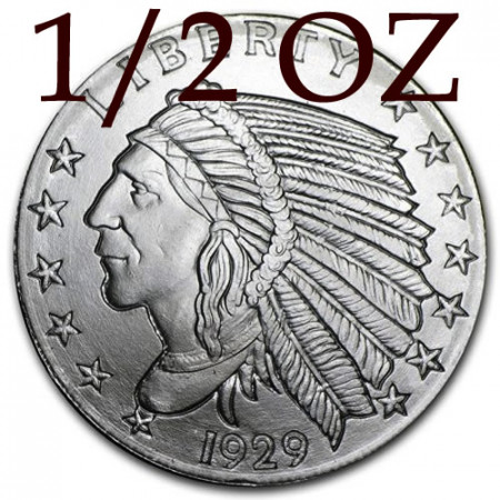 2016 * Half Troy Ounce 1/2 OZ Onza Plata "Estados Unidos - Indian Head" FDC