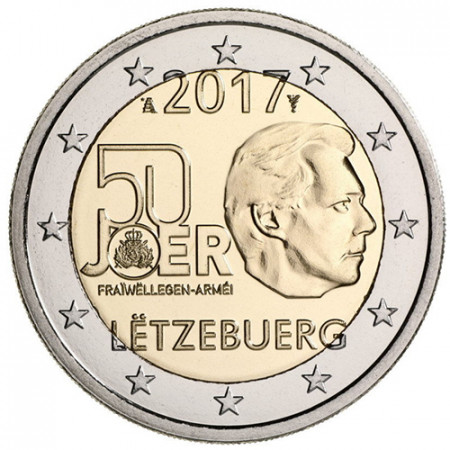 2017 * 2 Euro LUXEMBURGO "Servicio Militar Voluntario" UNC