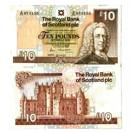 1989 * Billete Escocia 10 Pounds "Lord Ilay" (p348a) MBC+