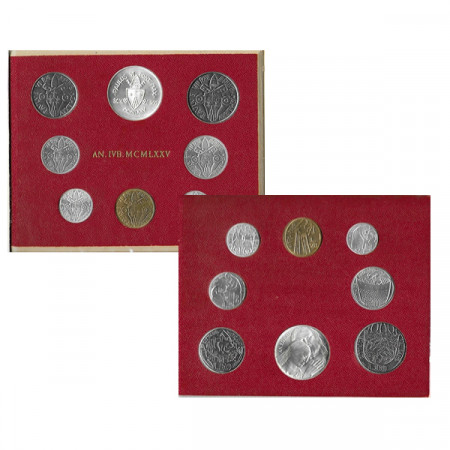 1975 * Cartera Vaticano 8 Monedas "Pablo VI - Año Santo" (G 289) FDC