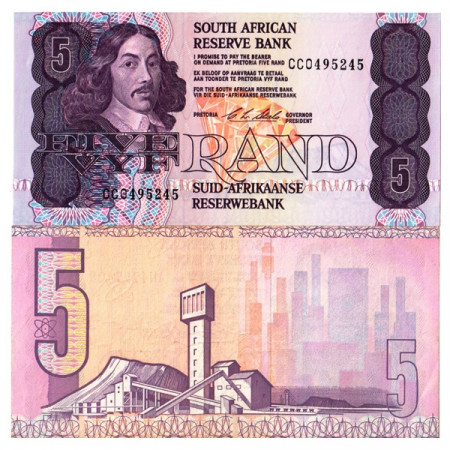 ND (1990-94) * Billete Sudáfrica 5 Rand "Jan van Riebeeck" (p119e) SC