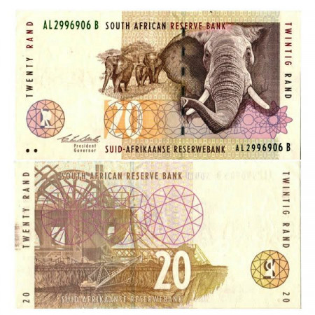 ND (1993) * Billete Sudáfrica 20 Rand "Elephants" (p124a) SC