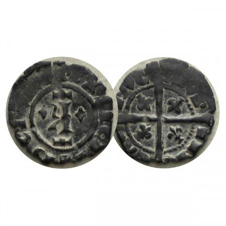 ND (1266-1278) * 1 Denaro Italia-Brindisi "Carlos de Anjou - Reino de Sicilia" (MIR 339) MBC+