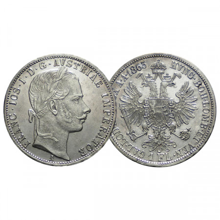 1863 A * 1 Florin Plata Austria "Francisco José I" (KM 2219) EBC