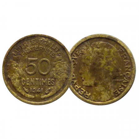 1941 * 50 Centimes Francia "Régimen de Vichy" (KM 894.1) MBC