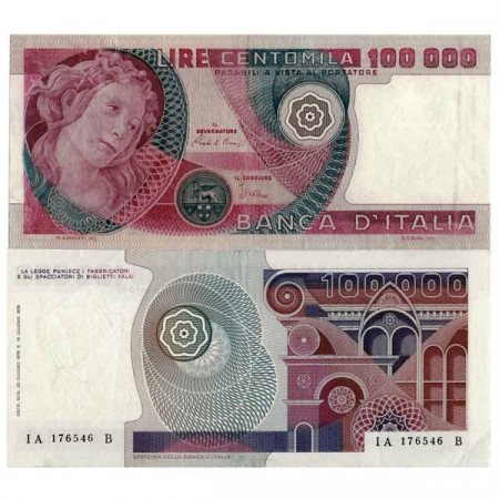 1978 (20/06) * Billete Italia República 100.000 Lire "Primavera di Botticelli" BI.916 (p108a) EBC+