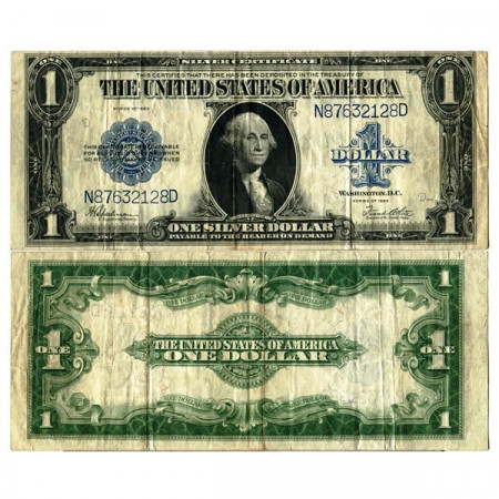 1923 * Billete Estados Unidos de América 1 Dollar "Washington - Silver Certificate" (p342) BC+