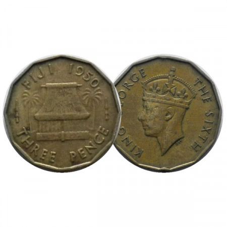 1950 * 3 Pence Fiyi "George VI" (KM 18) MBC