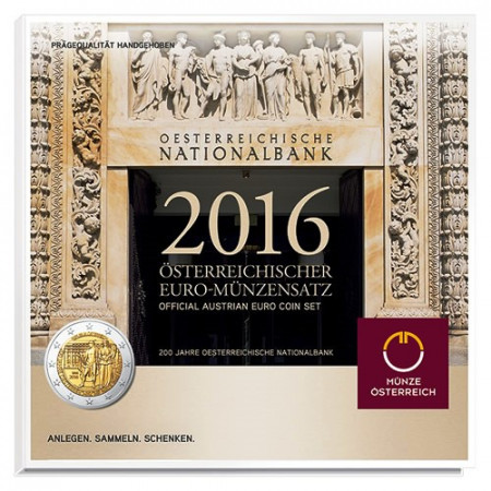 2016 * AUSTRIA Cartera Oficial EuroSet "Oesterreichische Nationalbank" FDC