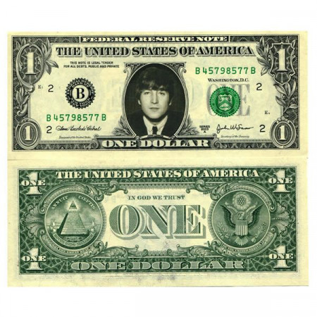 2003 A * Billete Estados Unidos 1 Dollar "Celebrity  - John Lennon" (pCL14) SC