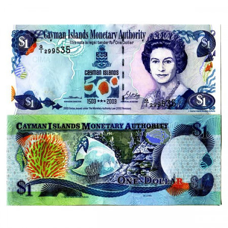 2003 * Billete Caimán 1 Dollar "500th Anniversary Discovery" (p30a) SC