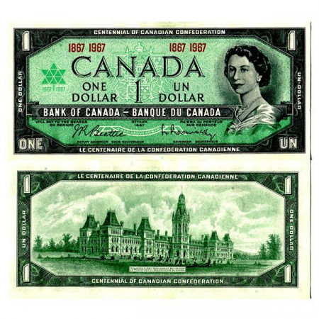 1967 * Billete Canadá 1 Dollar "Centennial of Confederation" (p84a) SC