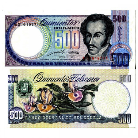 1990 * Billete Venezuela 500 Bolivares "Simón Bolívar" (p67d) SC
