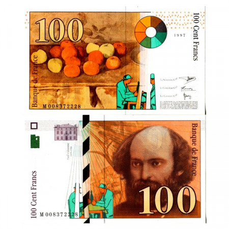 1997 * Billete Francia 100 Francs "Paul Cézanne" (p158a) SC
