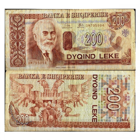 1994 * Billete Albania 200 Leke "Ismail Qemali" (p56a) BC