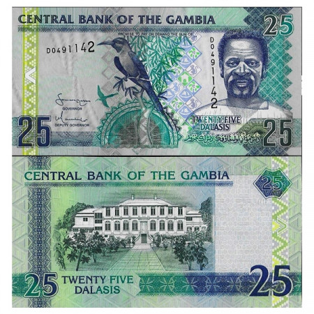 ND (2006) * Billete Gambia 25 Dalasis "Carmine Bee Eater" (p27a) SC