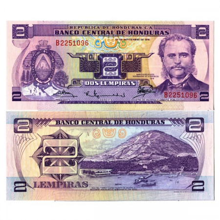 1976 * Billete Honduras 2 Lempiras "Marco Aurelio Soto" (p61) SC