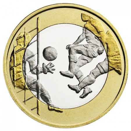 2016 * 5 Euro FINLANDIA "Fútbol" UNC