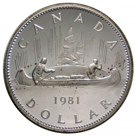 1981 * 1 Dollar Canadá "Isabel II - Voyageur" (KM 120.1) PROOF