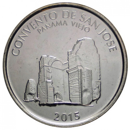 2015 * Medio 1/2 Balboa Panamá "Panama Vejo - Convento de San Jose" UNC