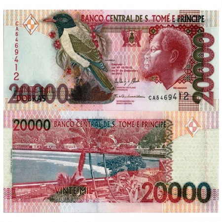 2013 * Billete Santo Tomé y Príncipe 20.000 Dobras "Rei Amador" (p70) SC