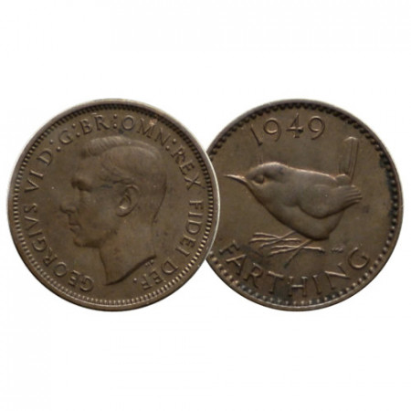 1949 * 1 Farthing Gran Bretaña "Jorge VI – Wren" (KM 867) EBC