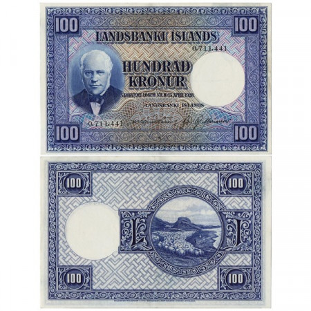 L.1928 * Billete Islandia 100 Kronur "J Sigurdsson" (p35a) EBC+