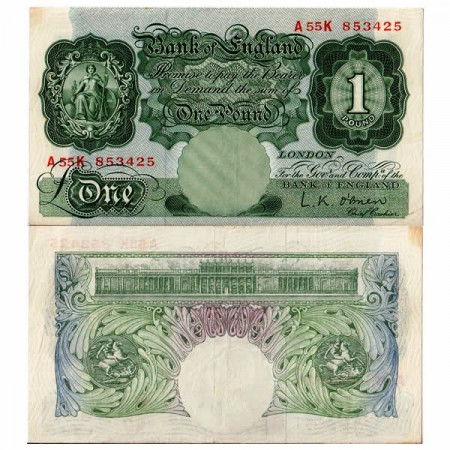 ND (1955-60) * Billete Gran Bretaña 1 Pound "Britannia" (p369c) MBC