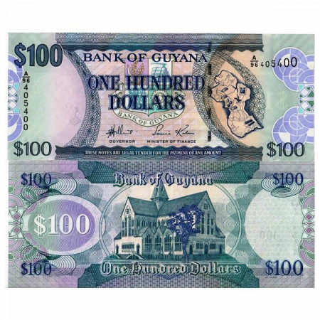 ND (2006) * Billete Guyana 100 Dollars "St. George's Cathedral" (p36a) SC