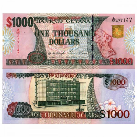 ND (2000) * Billete Guyana 1000 Dollars "Bank of Guyana" (p35) SC