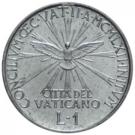1962 * 1 Lira Vaticano Juan XXIII "Concilio" Año IV (KM 67) SC