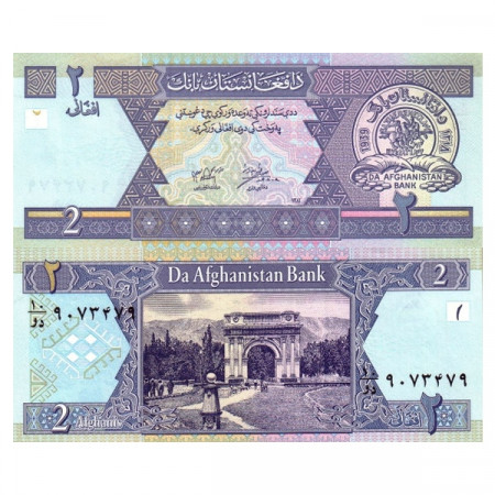 SH 1381 (2002) * Billete Afganistán 2 Afghanis "Royal Gardens" (p65a) SC