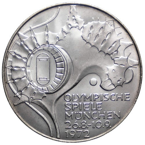 1972 G * 10 Mark Plata ALEMANIA 