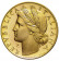1946 * 1 Lira Oro Italia República "Naranja" Copia Editalia