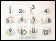 1989 * Cartel Original "LES CHIFFRES - Monique Touvay" Francia (B)