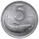 1976 * 5 lire Italie Dauphin
