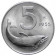 1955 * 5 Lire Italia República "Delfín" SC