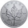 2012 * 5 Dólars de plata Canadà 1 OZ Maple Leaf Pisa