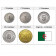 Años Mixto * Serie 5 Monedas Argelia "Centimes" UNC