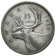 1950 * Quarter Dollar (25 Cents) Plata Canadá "Jorge VI – Caribou" (KM 44) MBC