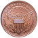 2014 * Copper round Estados Unidos Medalla de cobre "Peace Dollar"