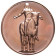 2014 * Copper round Estados Unidos Medalla de cobre "Indian on Horses"