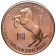 2014 * Copper round Estados Unidos cobre Año del Caballo