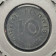 1941 D * 10 Reichspfennig ALEMANIA "Tercer Reich - Eagle on Swastika" (KM 101) MBC