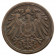 1890-1916 * 1 Pfennig ALEMANIA "Segundo Reich - Águila Imperial" (KM 10) BC/MBC