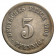 1890-15 * 5 Pfennig ALEMANIA "Segundo Reich - Águila Imperial" (KM 11) BC/MBC