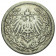 1907 A * Half 1/2 Mark Plata ALEMANIA "Segundo Reich - Águila Imperial" (KM 17) BC