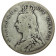 1891 * Half 1/2 Crown Plata Gran Bretaña "Reina Victoria" (KM 764) BC+