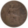 1910 * Half 1/2 Penny Gran Bretaña "Eduardo VII – Britannia" (KM 793.2) BC