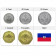 Años Mixto * Serie 5 monedas Haití